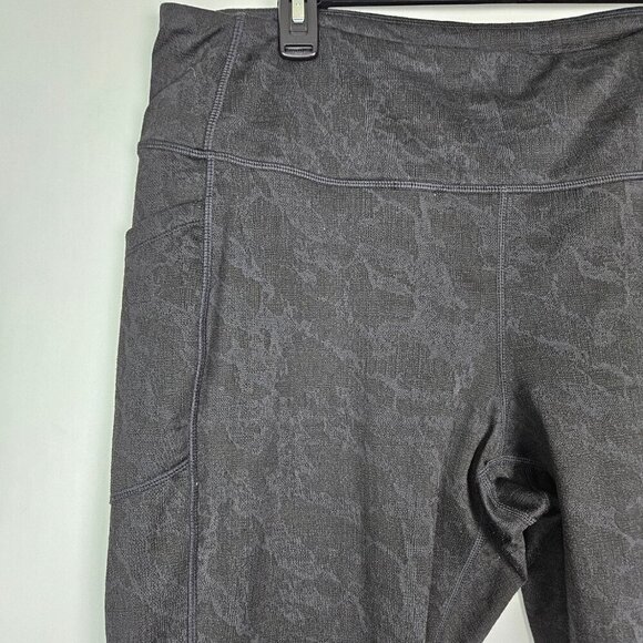 Mondetta Performance + Luxury Brushed Jacquard Legging Black Combo XXL 1528281 - Picture 3 of 10